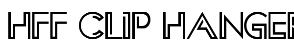 HFF Clip Hanger font preview